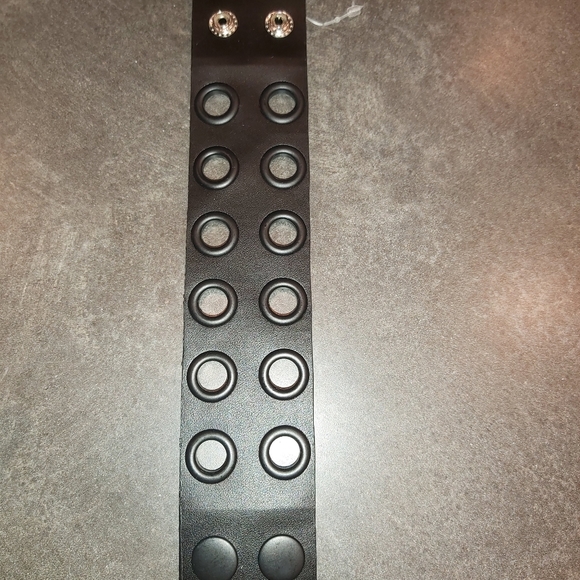 Leather Biker Bracelet - Picture 1 of 4
